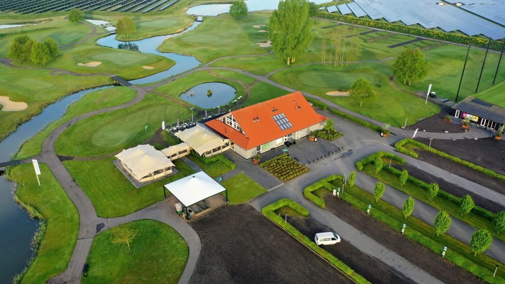 Luchtfoto van het terrein