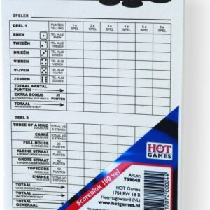 Dobbel score blok 100blz