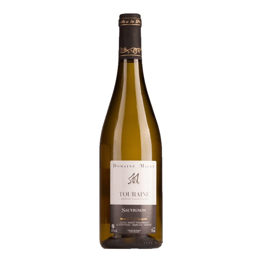 Fles witte wijn