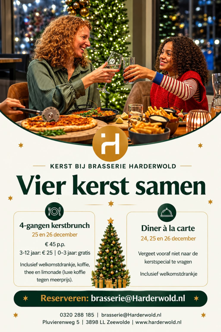 Kerstflyer Harderwold Kerstbrunch Familie Kerst Vieren Zeewolde